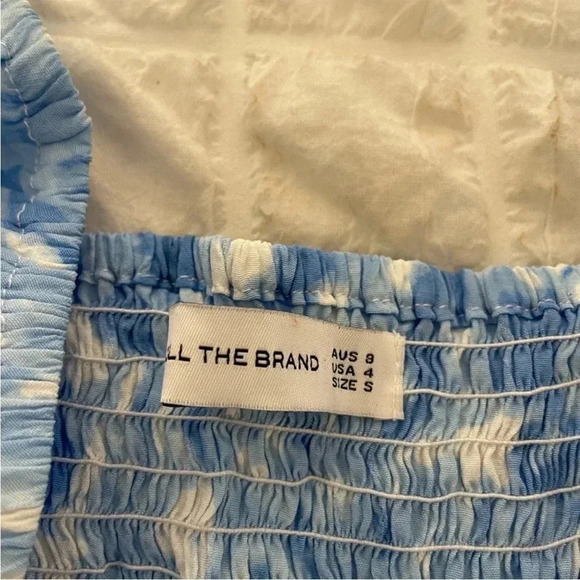 Faithfull the brand Magnolia tye dye ruched mini dress - Picture 8 of 11